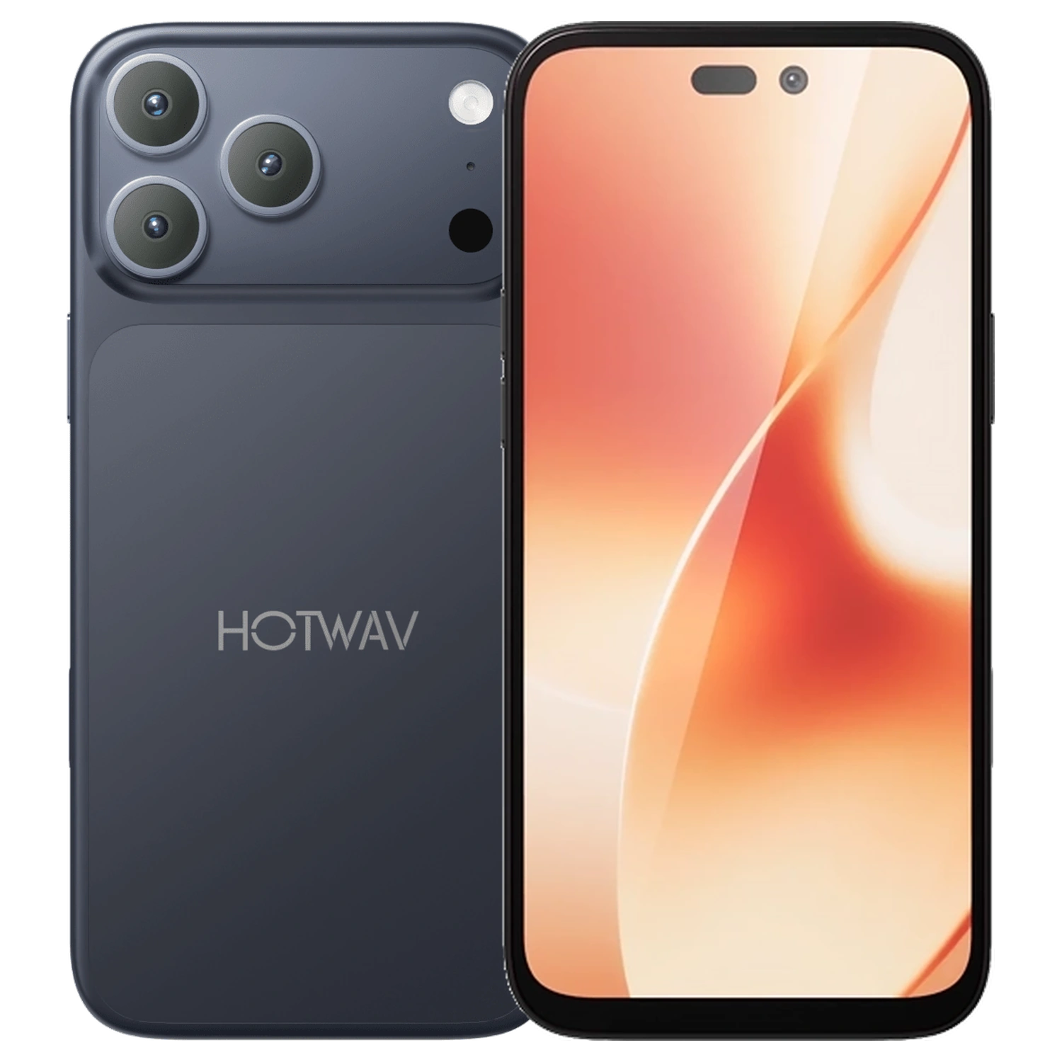 HOTWAV A18 Pro Max: frente e traseira