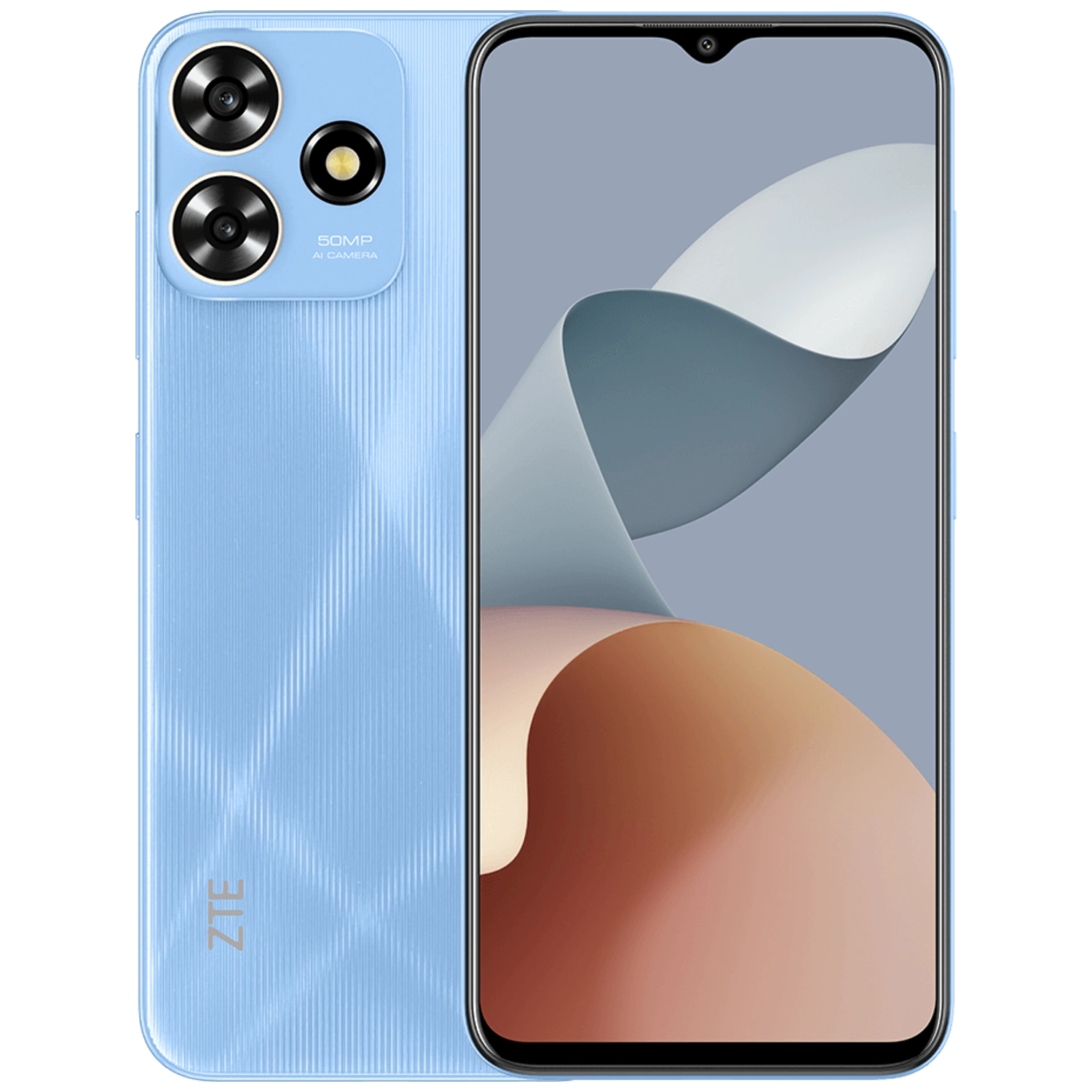 ZTE Blade A73 4G: frente e traseira