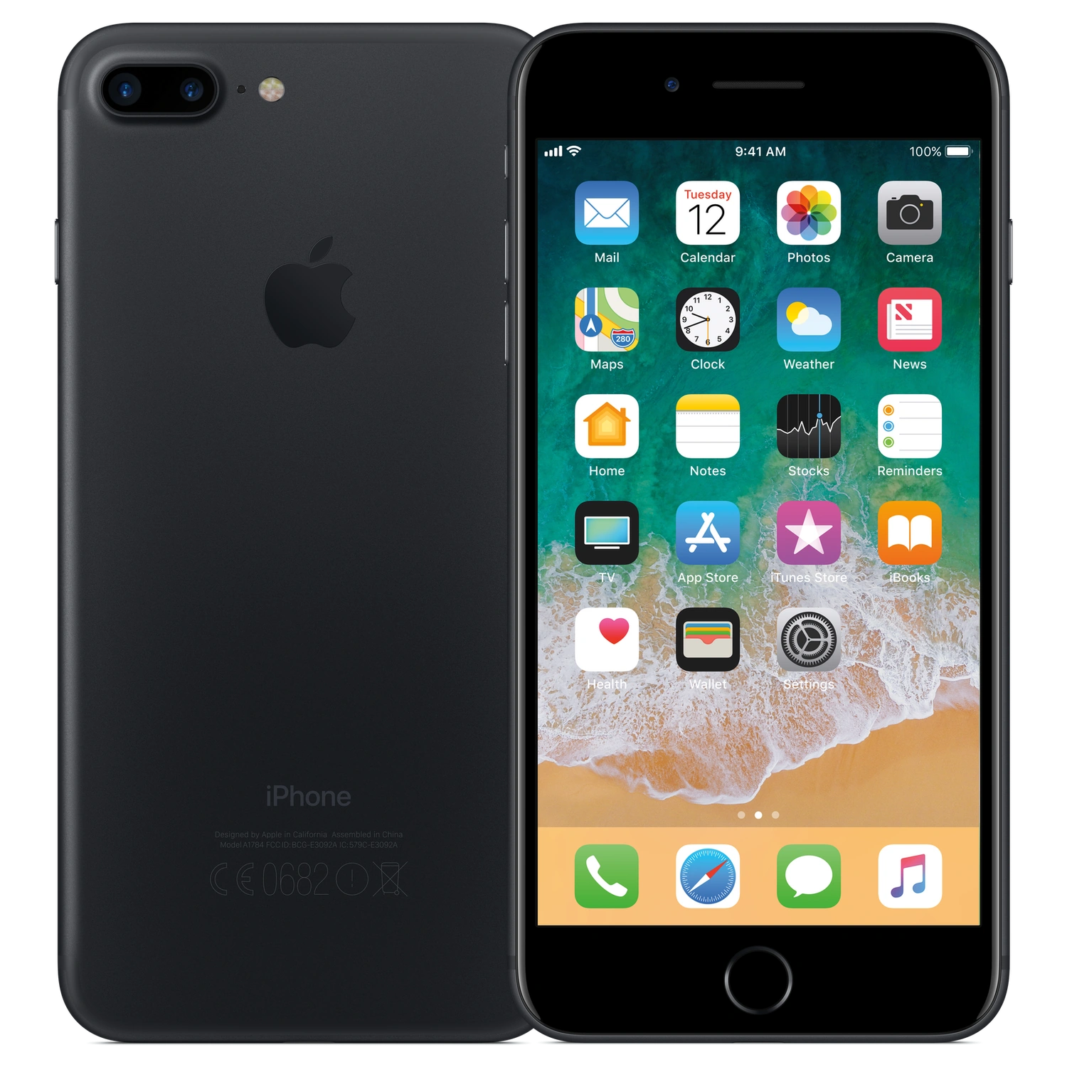 Apple iPhone 7 Plus: frente e traseira
