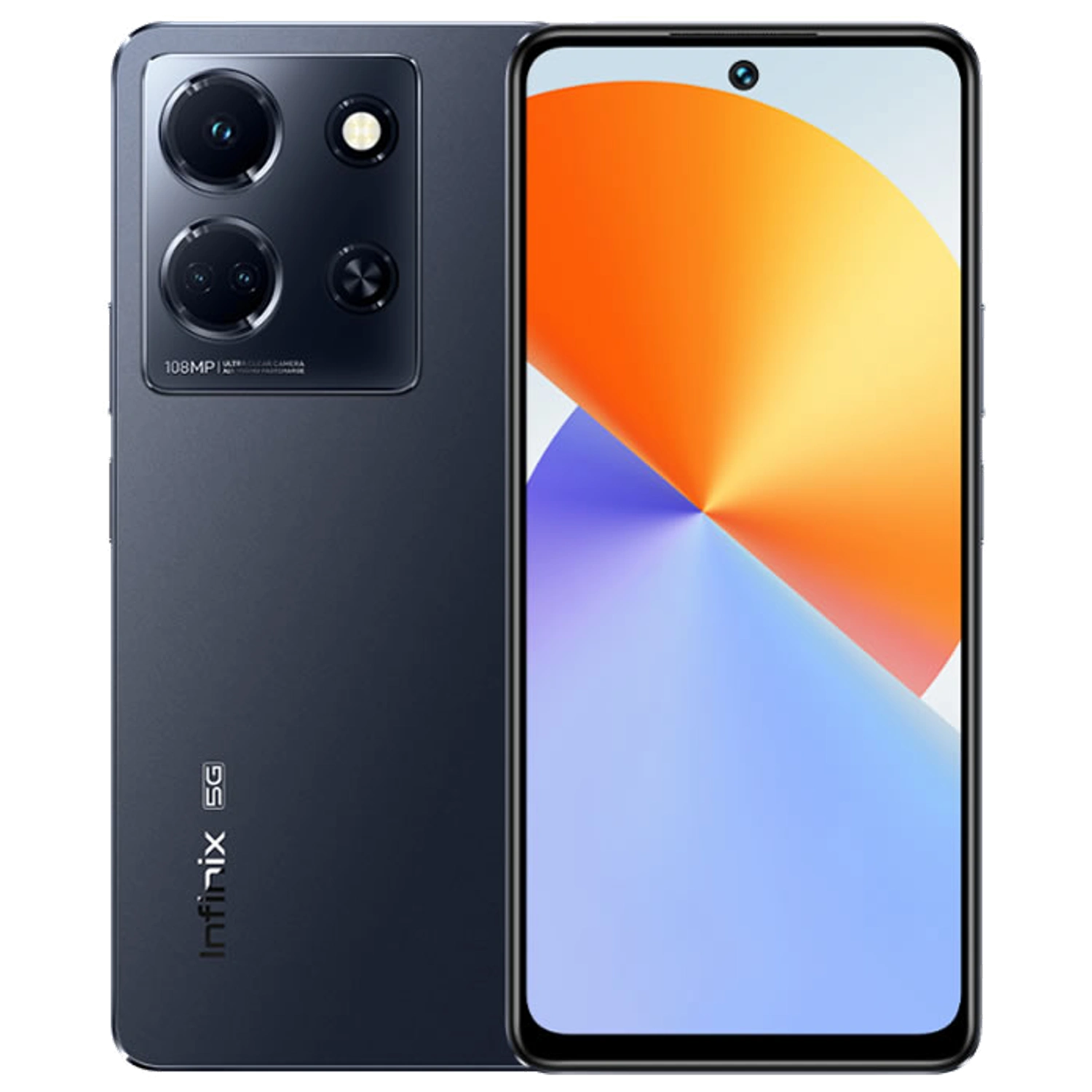 Infinix Note 30 5G: frente e traseira