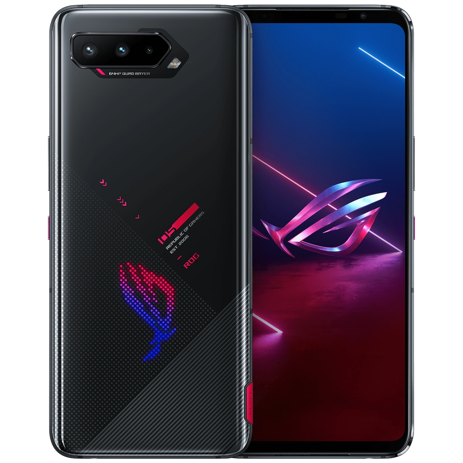 ASUS ROG Phone 5s: frente e traseira