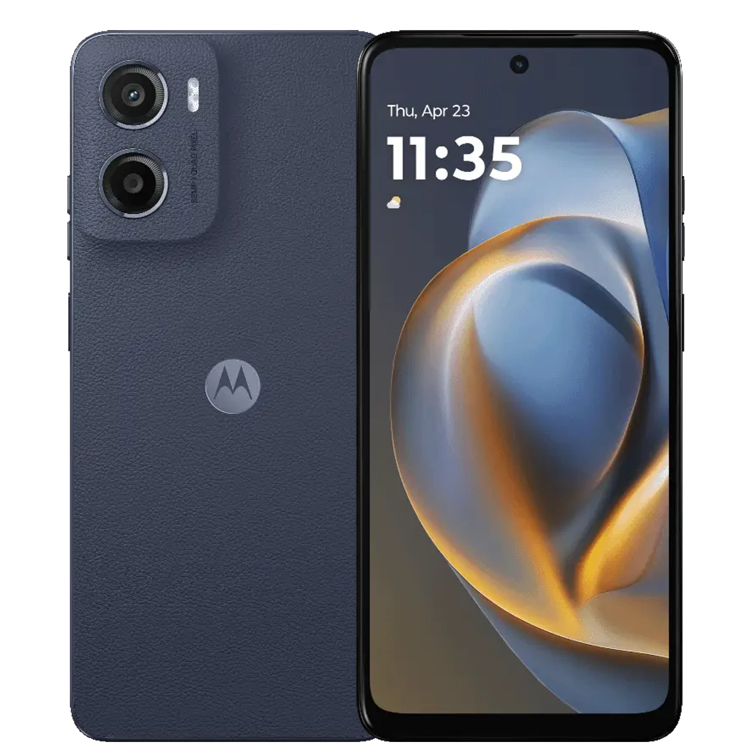 Motorola Moto E15: frente e traseira