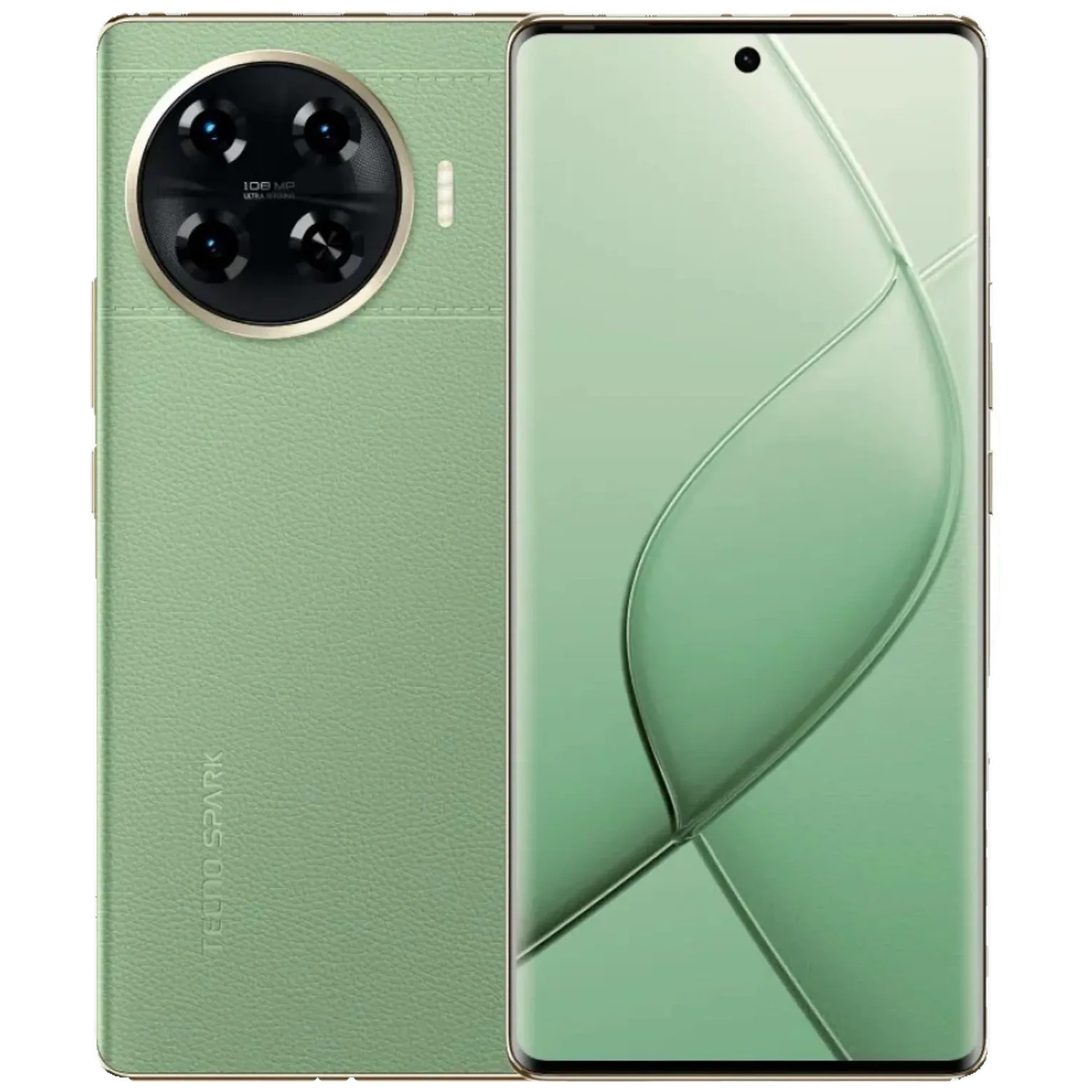 Tecno Spark 20 Pro+: frente e traseira
