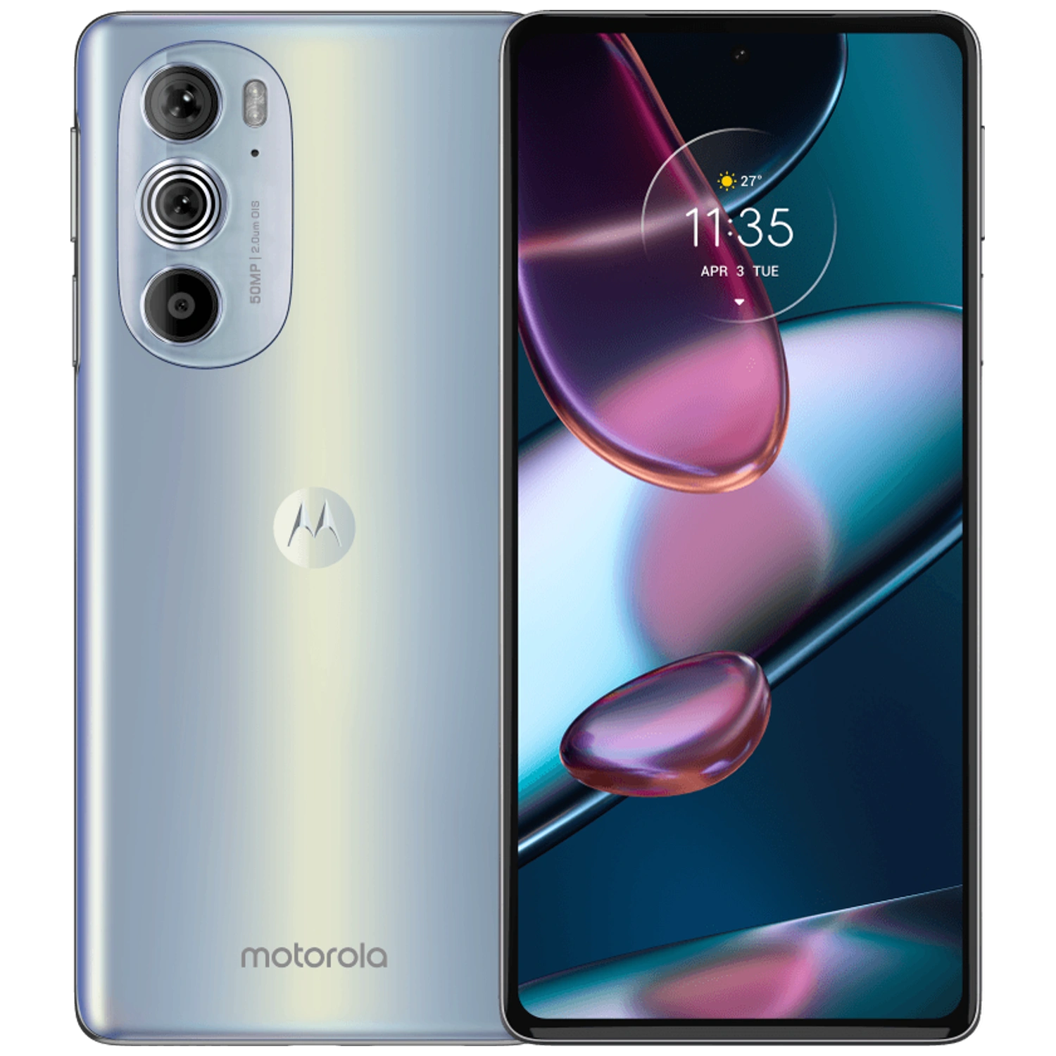 Motorola Edge 30 Pro 5G: frente e traseira