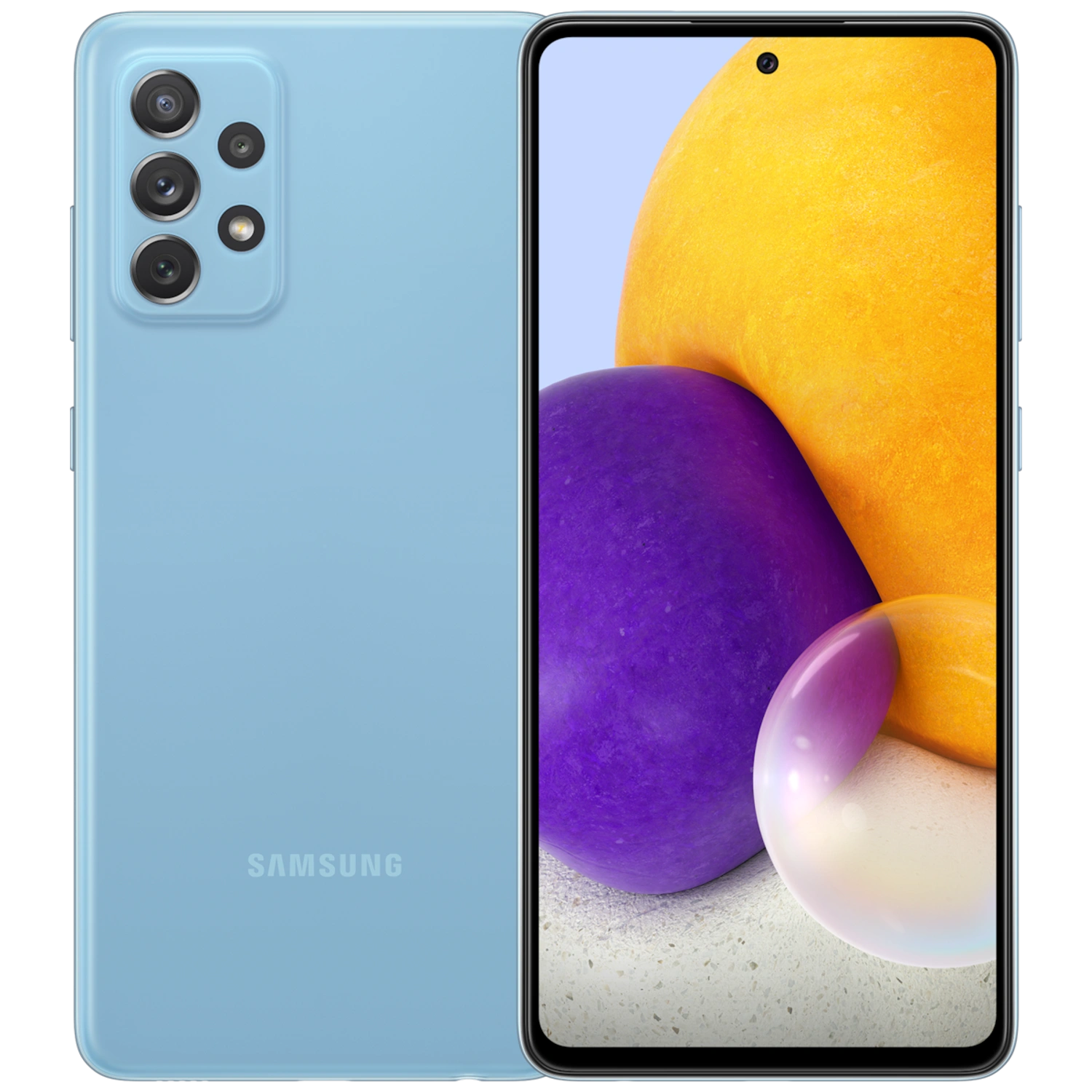 Samsung Galaxy A72 4G: frente e traseira