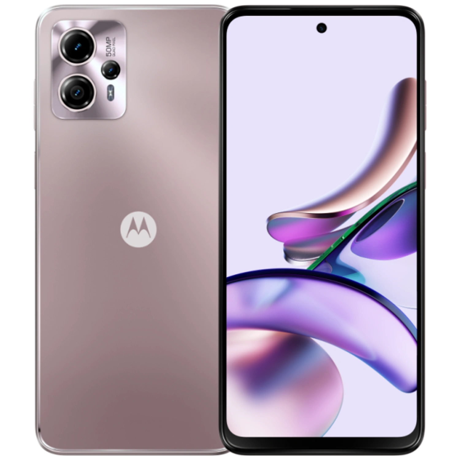 Motorola Moto G13: frente e traseira