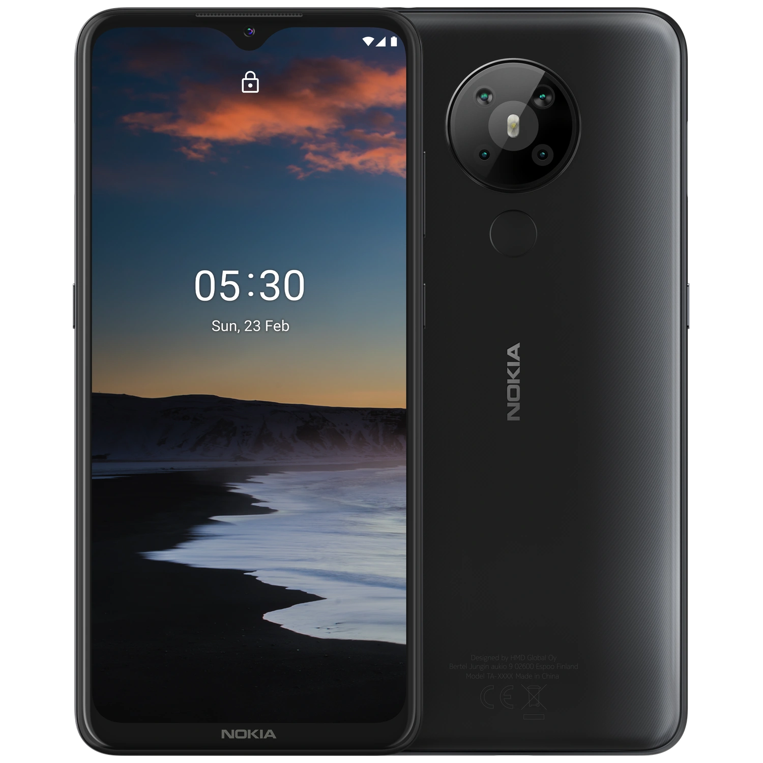 Nokia 5.3: frente e traseira