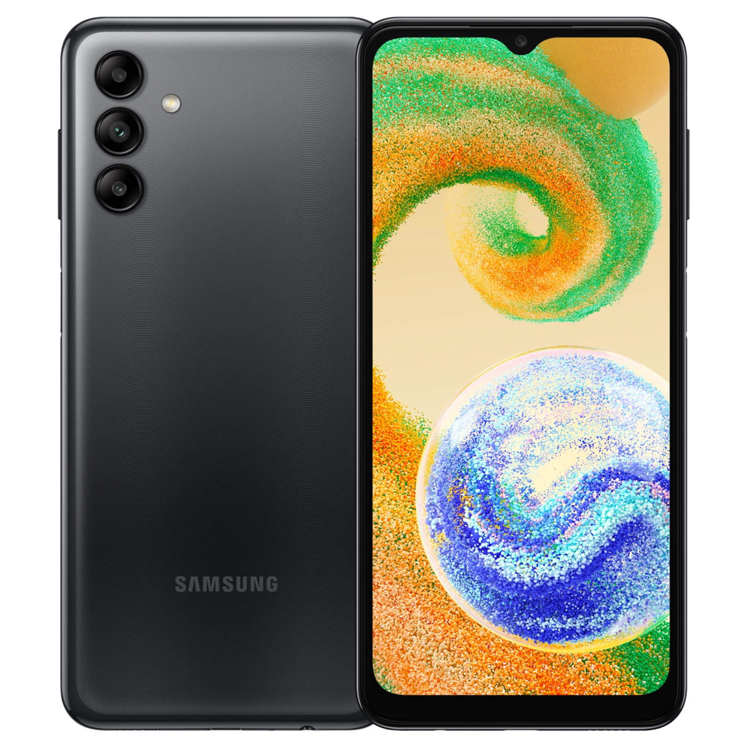 Samsung Galaxy A04s: frente e traseira