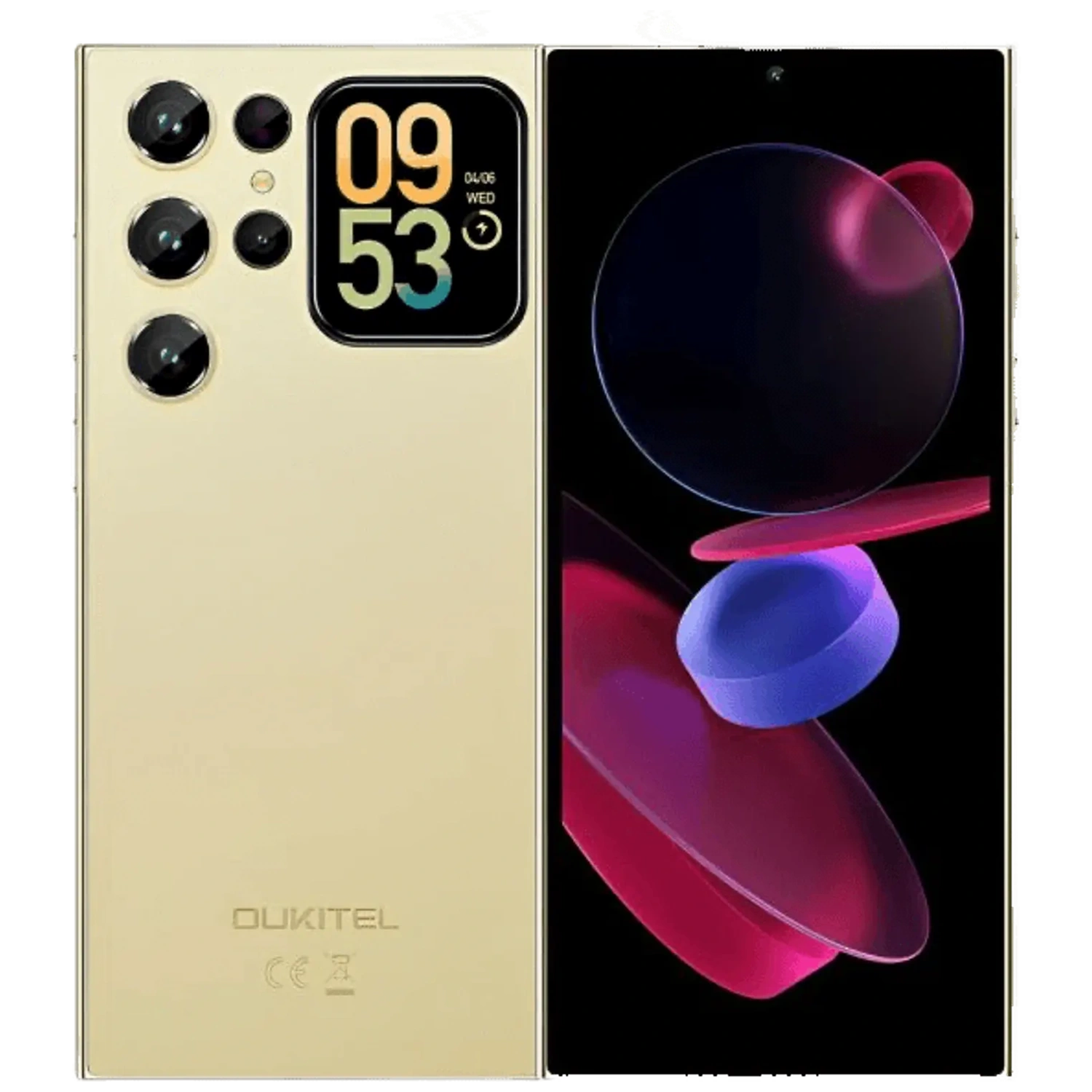 Oukitel C72 4G: frente e traseira
