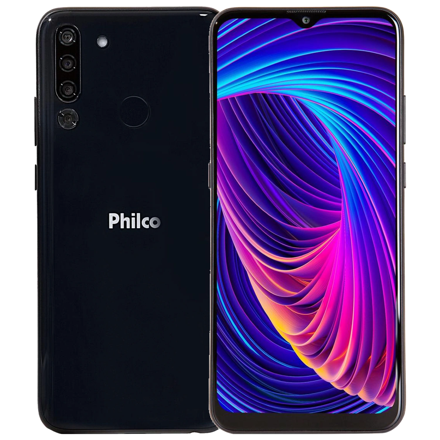 Philco HIT P12: frente e traseira