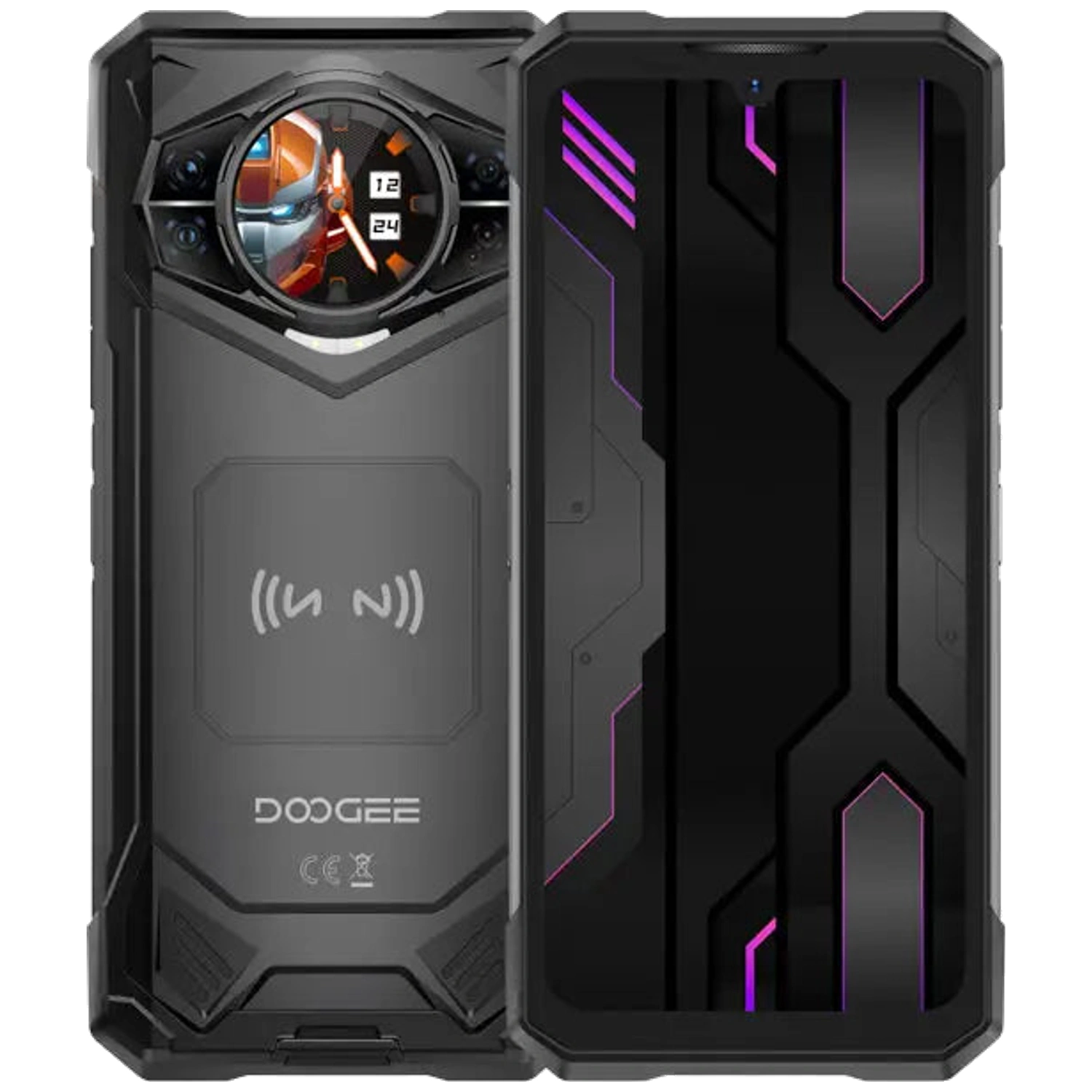 DOOGEE S200X: frente e traseira