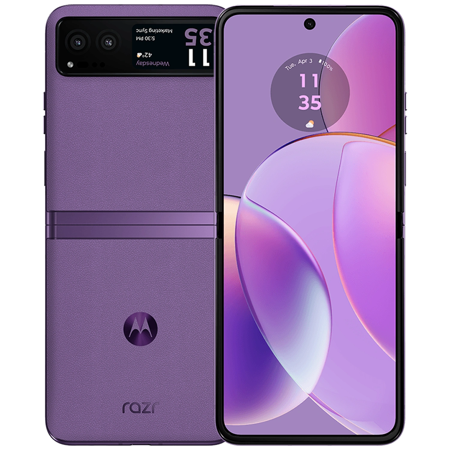 Motorola Razr 40 5G: frente e traseira