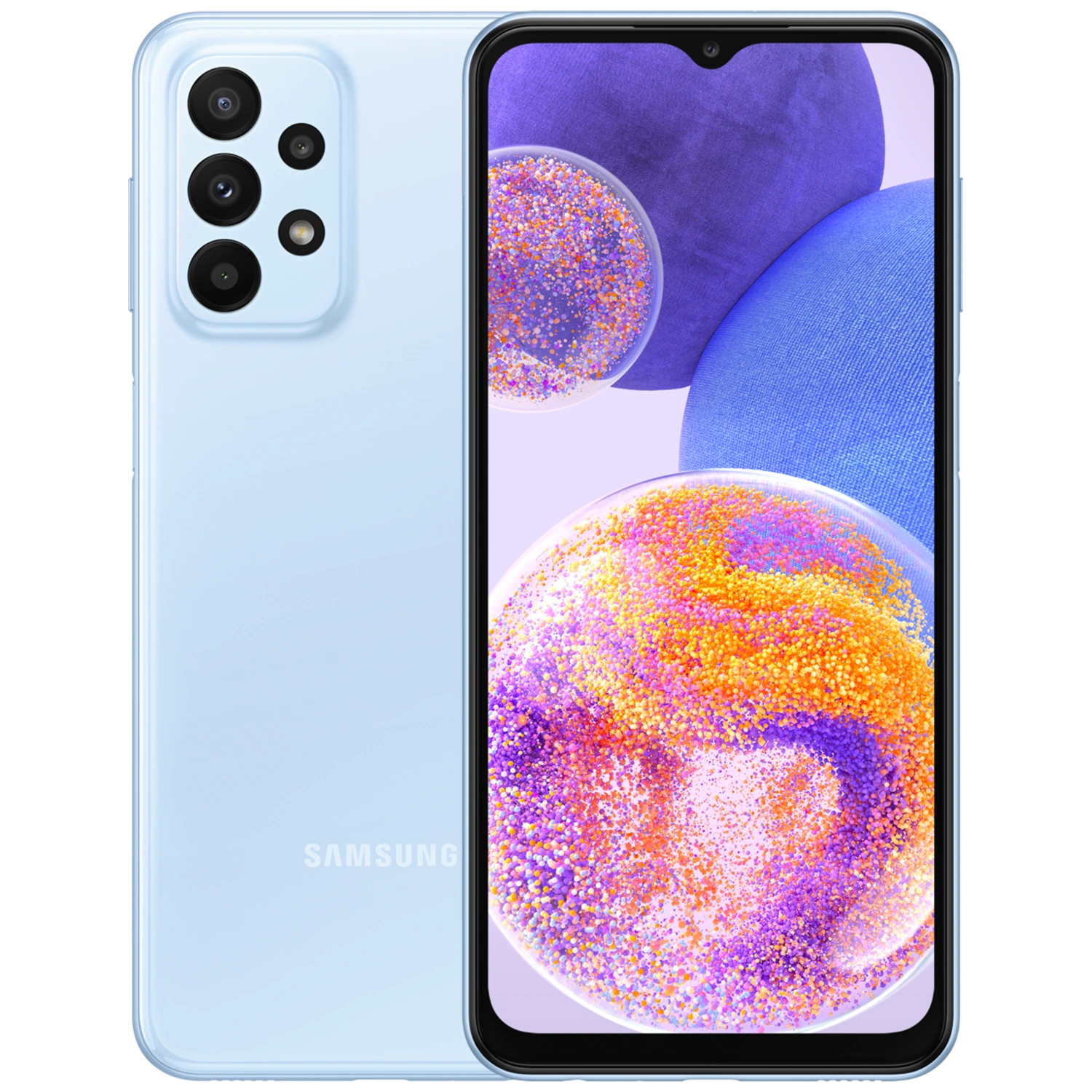 Samsung Galaxy A23 4G: frente e traseira