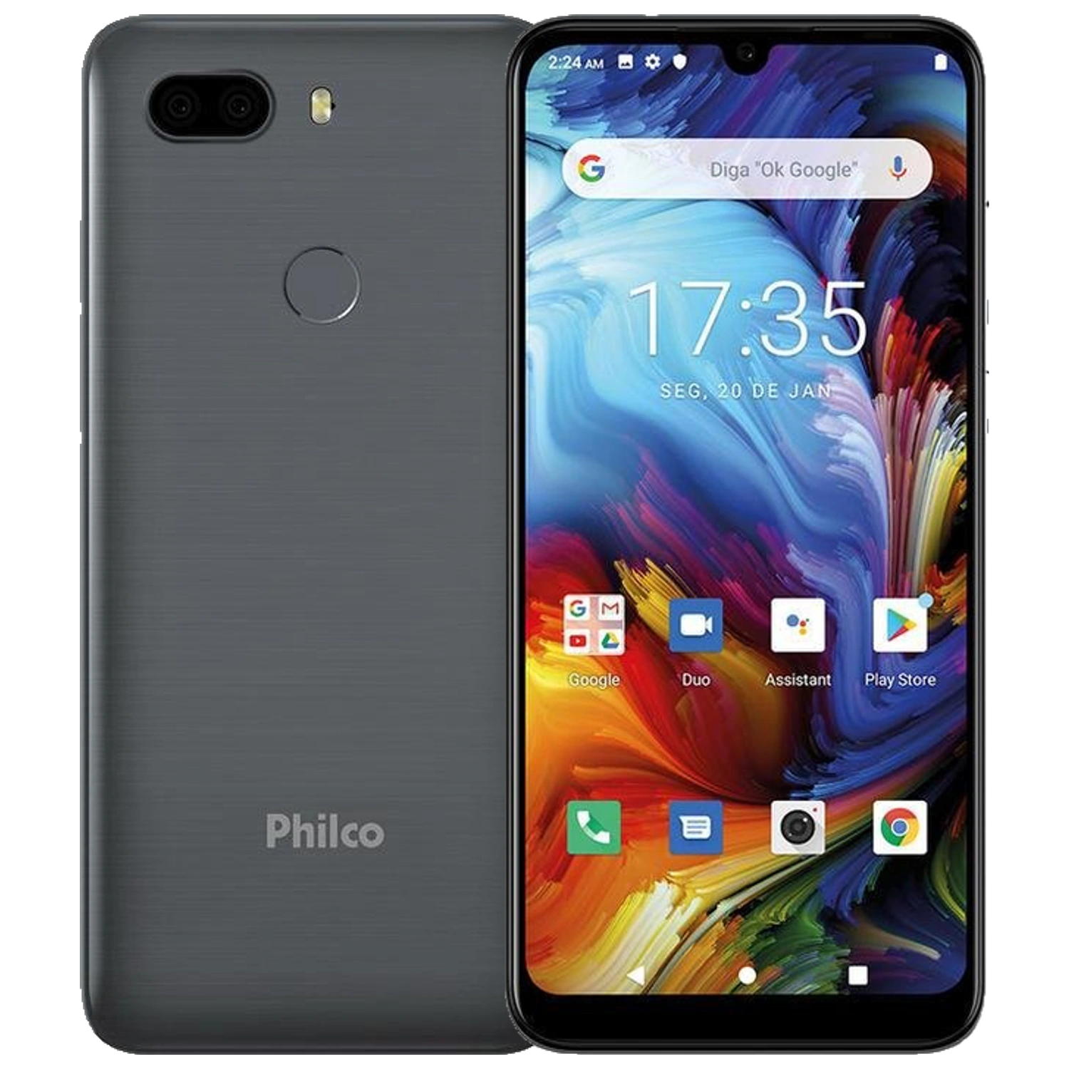 Philco HIT MAX: frente e traseira